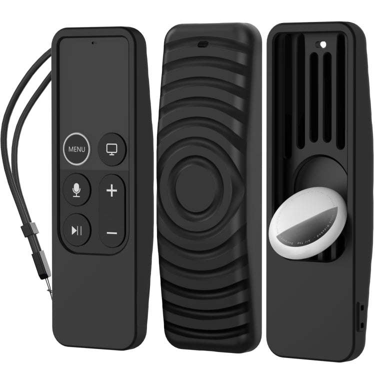 For Apple TV HD / 4K+AirTag AhaStyle PT175 Remote Control Tracker 2 In 1 Silicone Protective Cove...