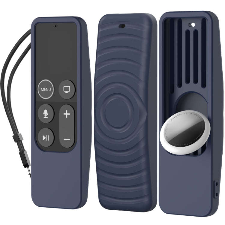 For Apple TV HD / 4K+AirTag AhaStyle PT175 Remote Control Tracker 2 In 1 Silicone Protective Cove...