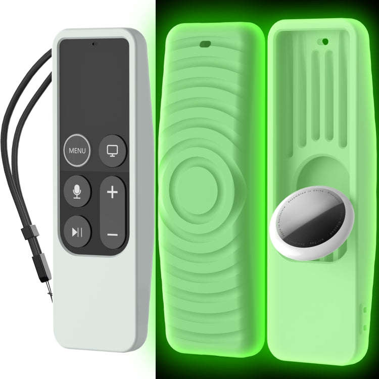 For Apple TV HD / 4K+AirTag AhaStyle PT175 Remote Control Tracker 2 In 1 Silicone Protective Cove...