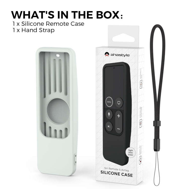 For Apple TV HD / 4K+AirTag AhaStyle PT175 Remote Control Tracker 2 In 1 Silicone Protective Cove...