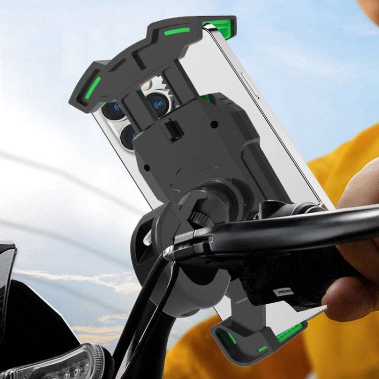 Shockproof Navigation Bracket for Motorcycle and Bicycle Mobile Phone, Random Color Delivery, Sty...
