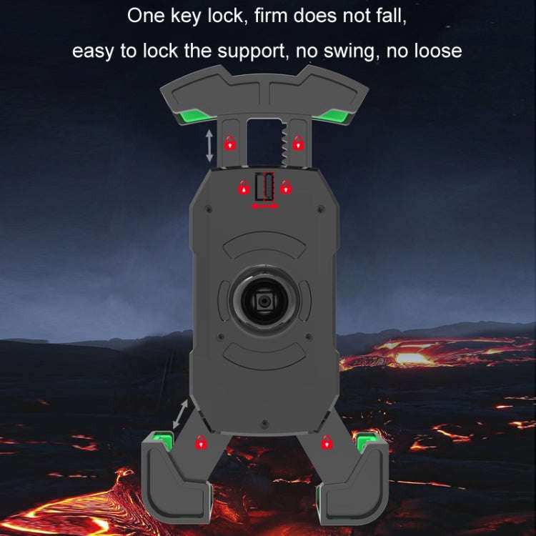 Shockproof Navigation Bracket for Motorcycle and Bicycle Mobile Phone, Random Color Delivery, Sty...