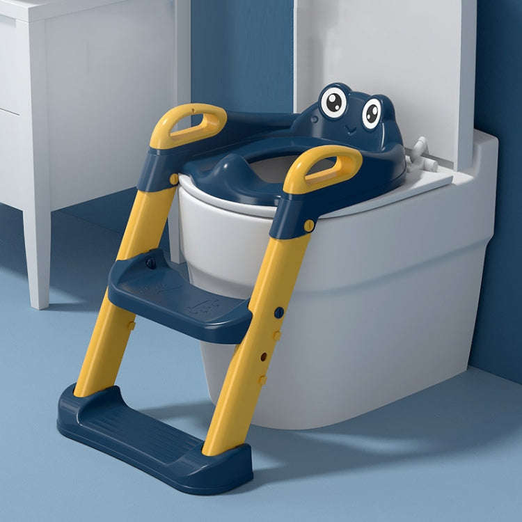Household Childrens Toilet Seat Staircase Baby Folding Shelf Cushion Cover, Model: Hard Pad(Yellow)