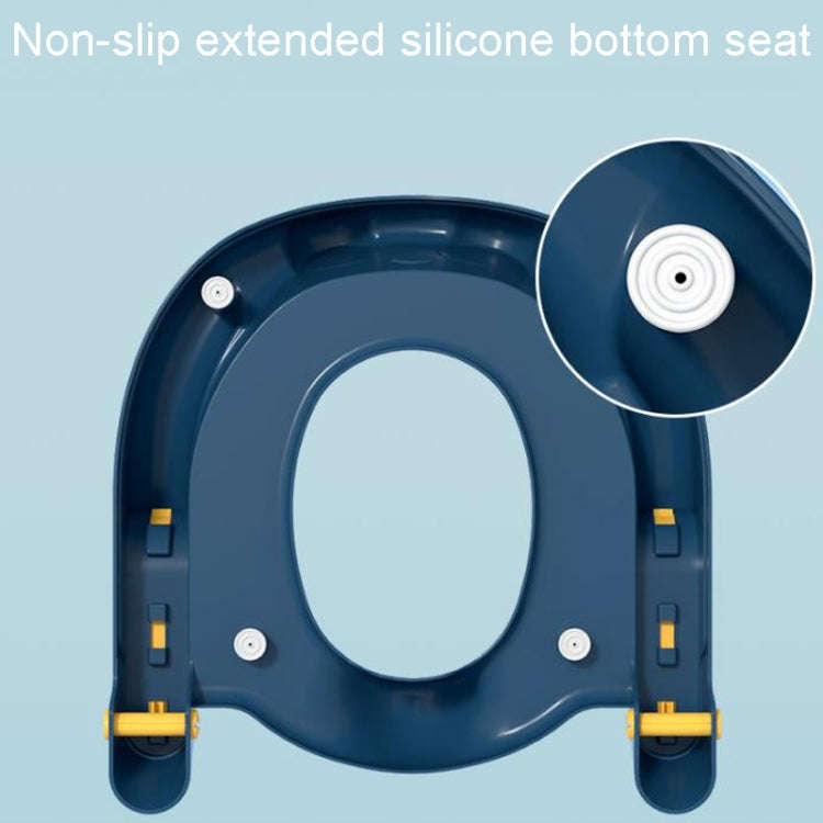 Household Childrens Toilet Seat Staircase Baby Folding Shelf Cushion Cover, Model: Hard Pad(Yellow)