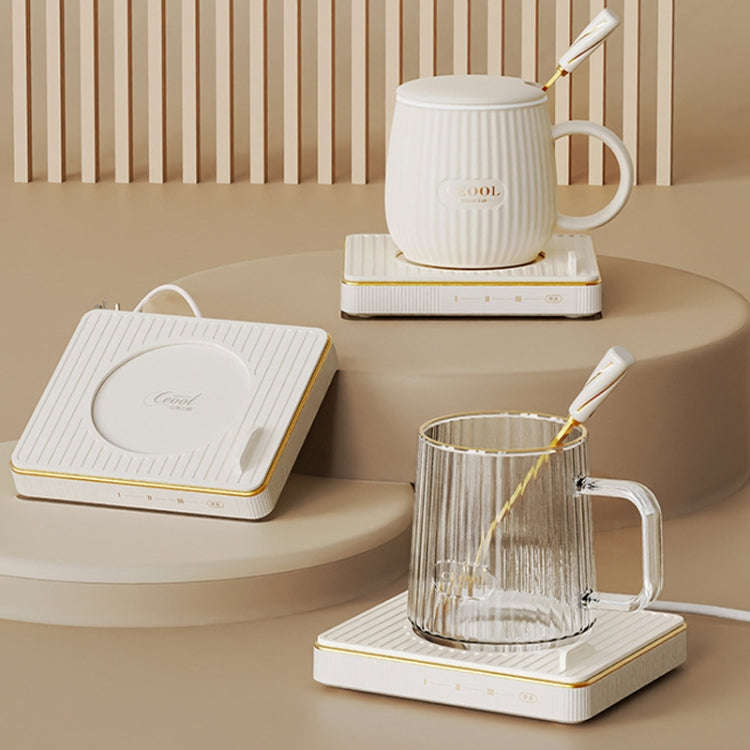 CEOOL  Thermostatic Cup Electric Heating Coaster Coffee Thermal Cup Pad,CN Plug, Spec: Glass Cup