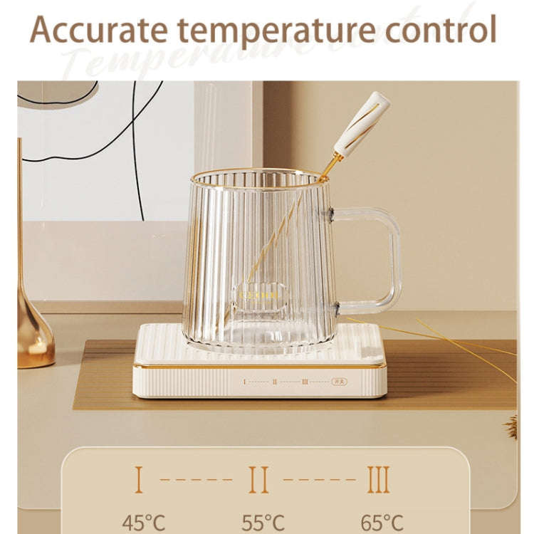 CEOOL  Thermostatic Cup Electric Heating Coaster Coffee Thermal Cup Pad,CN Plug, Spec: Ceramic Cup