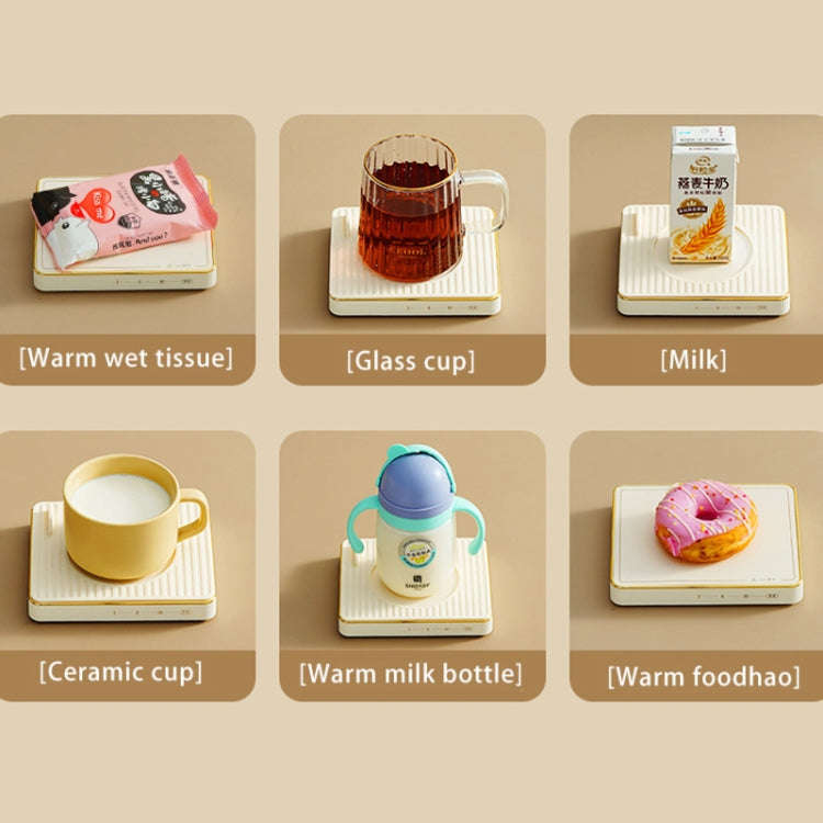 CEOOL  Thermostatic Cup Electric Heating Coaster Coffee Thermal Cup Pad,CN Plug, Spec: Ceramic Cup