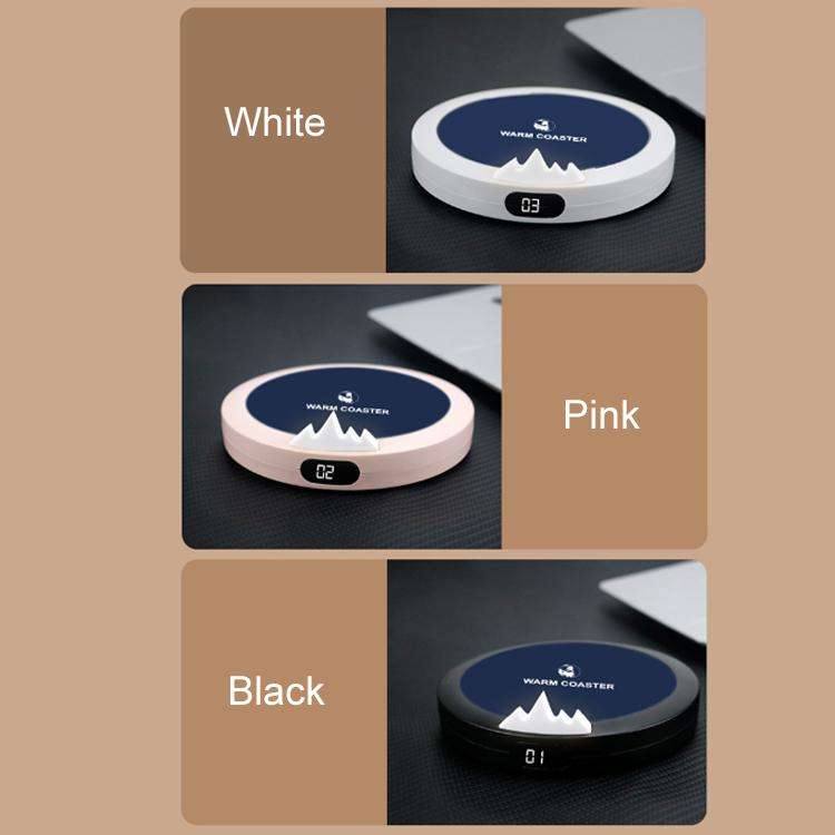 USB Intelligent Constant Temperature Automatic Heating Coaster(Northern Hemisphere White)