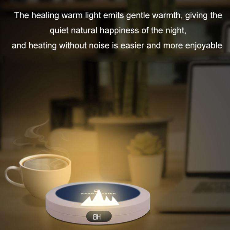 USB Intelligent Constant Temperature Automatic Heating Coaster(Northern Hemisphere Pink)