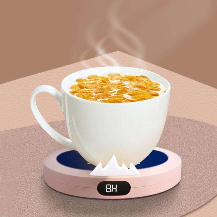 USB Intelligent Constant Temperature Automatic Heating Coaster(Northern Hemisphere Pink)