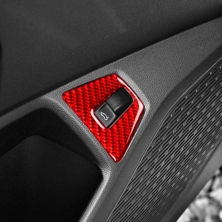 For Volkswagen Sagitar 2019-2023 Left-hand Drive Trunk Switch Decoration Sticker(Black)