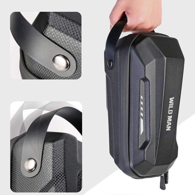WILD MAN Scooter EVA Hard Shell Front Bag Folding Bicycle Quick Release Hanging Bag, Size: 3L(Black)