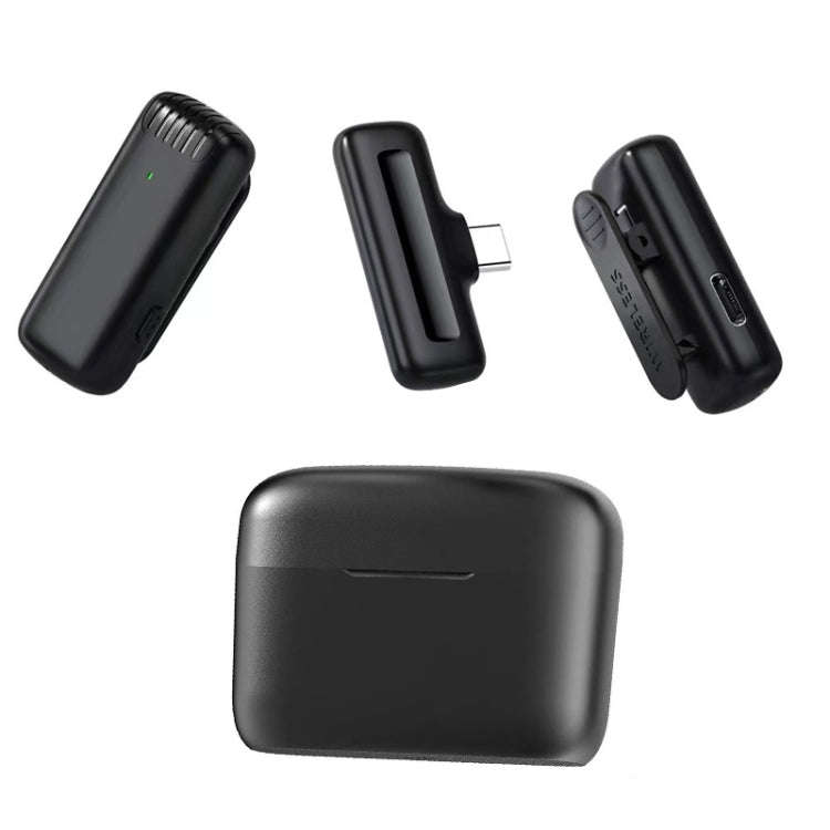 One To Two Outdoor Recording Lavalier Microphone Noise Canceling Wireless Mic For Live Streaming,...