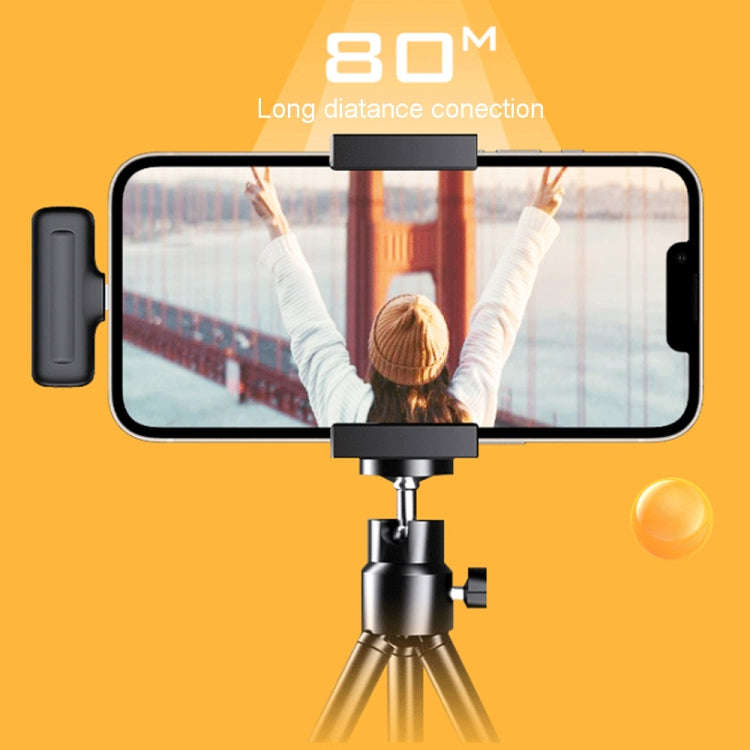 One To Two Outdoor Recording Lavalier Microphone Noise Canceling Wireless Mic For Live Streaming,...