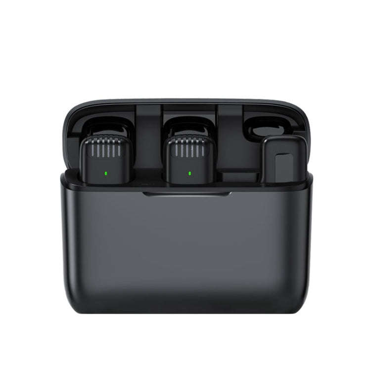 One To Two Outdoor Recording Lavalier Microphone Noise Canceling Wireless Mic For Live Streaming,...