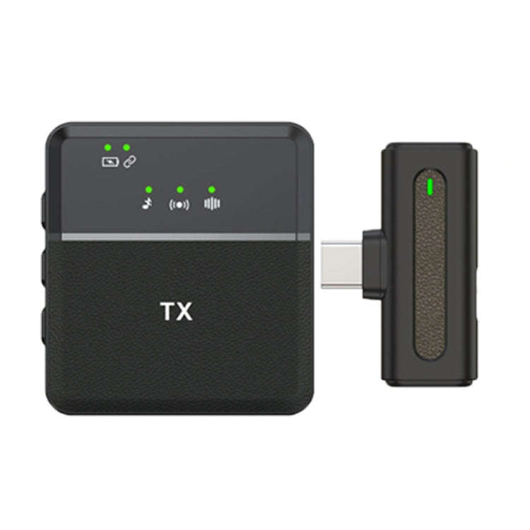 Wireless Lavalier Microphone One To One Live Recording Noise Canceling Mics, Interface: Type-C