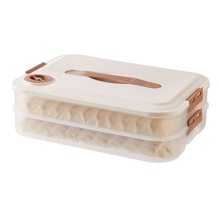 2 Layer With Cover Dumpling Storage Box Food Grade Home Dumpling Frozen Fresh Case