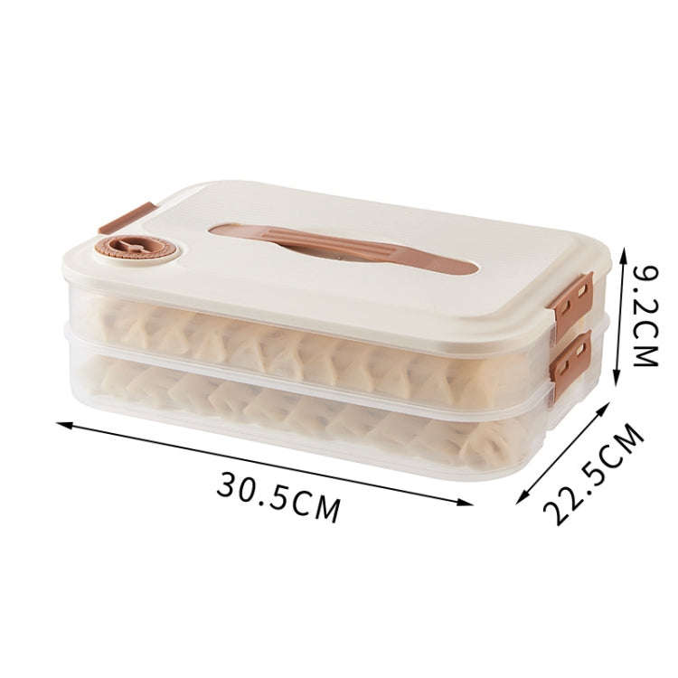2 Layer With Cover Dumpling Storage Box Food Grade Home Dumpling Frozen Fresh Case