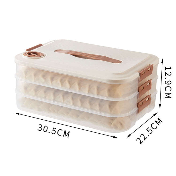 3 Layer With Cover Dumpling Storage Box Food Grade Home Dumpling Frozen Fresh Case