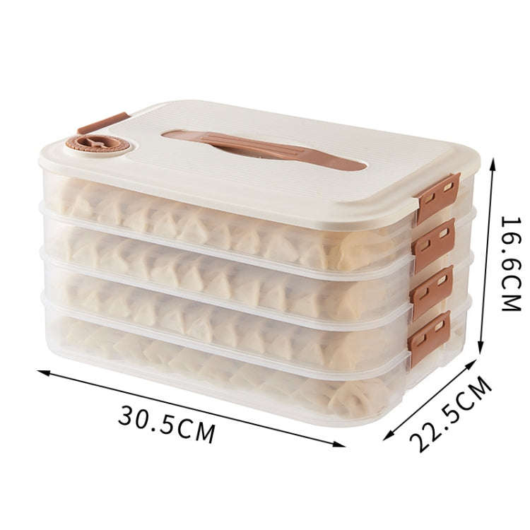 4 Layer With Cover Dumpling Storage Box Food Grade Home Dumpling Frozen Fresh Case
