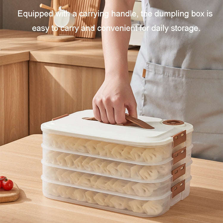 4 Layer With Cover Dumpling Storage Box Food Grade Home Dumpling Frozen Fresh Case