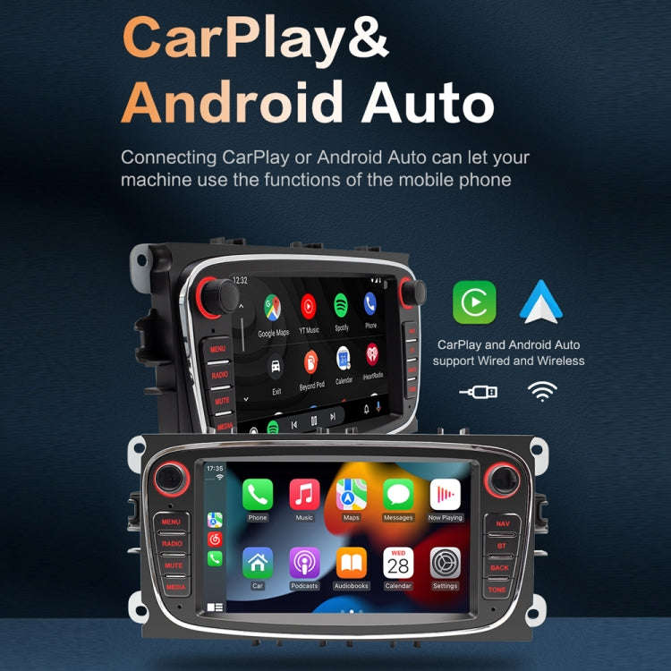 For Ford Focus 7 Inch HD Android Navigation Bluetooth RDS Radio, Size: 1+32G(Silver)
