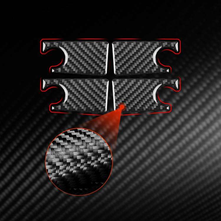 For Mercedes-Benz G-Class W463 4pcs /Set Inner Door Bowl Sticker(Black)