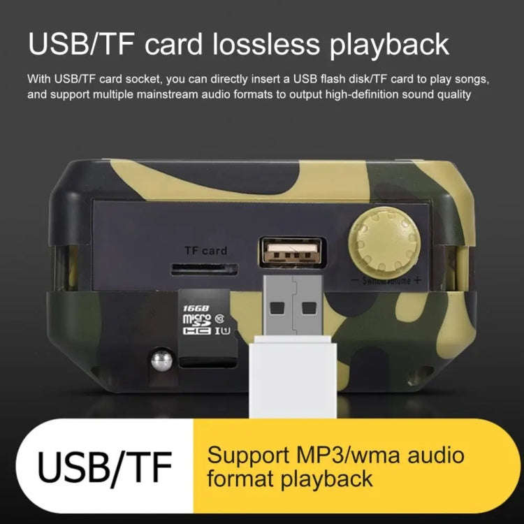 48W Wireless Bluetooth Voice Amplifier with Remote Control Supports USB/TF Card Playback US Plug(...