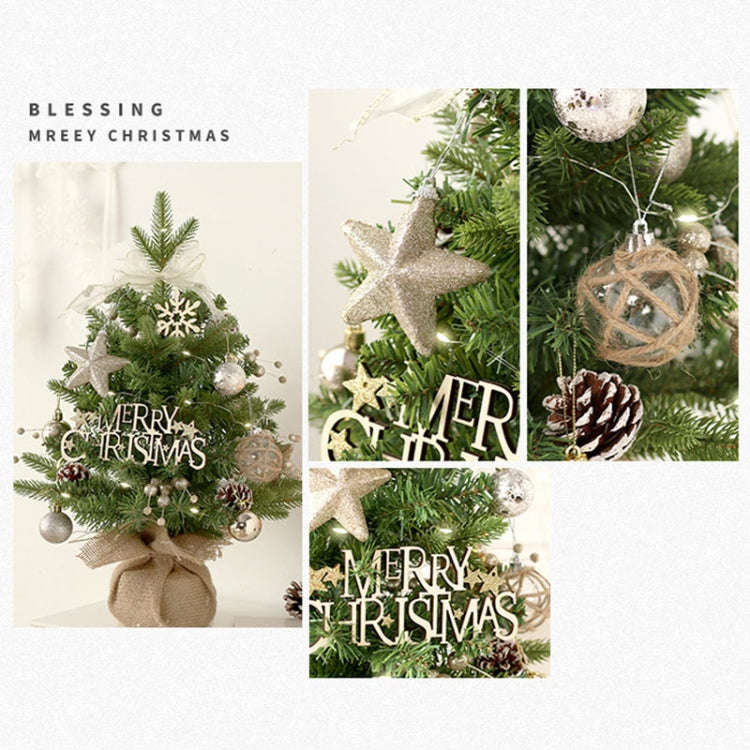 50cm LED Rotating Music Box Desktop Mini Christmas Tree Christmas Decorative Ornaments(Green)