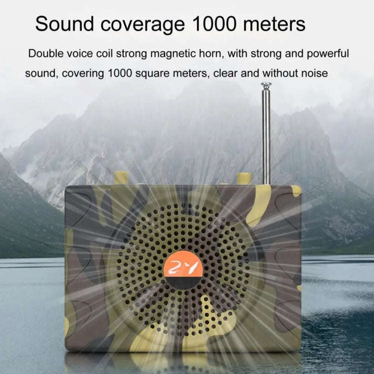 25W  Bluetooth Voice Amplifier Bird Hunting Speaker Supports USB/TF/FM 1000m Remote Control US Pl...