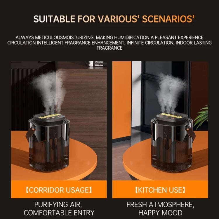 3L Smart Spray Humidifier Three-hole Spray With Night Light, Spec: Rechargeable 3000mAh