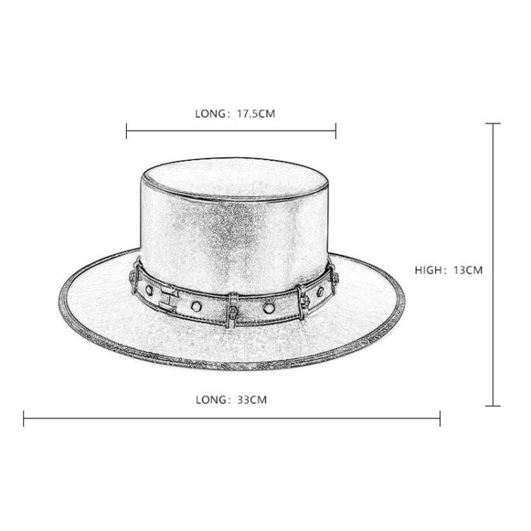 Magic Hat PU Leather Gentle Hat Poch Party Stage Performance Clothing Accessories