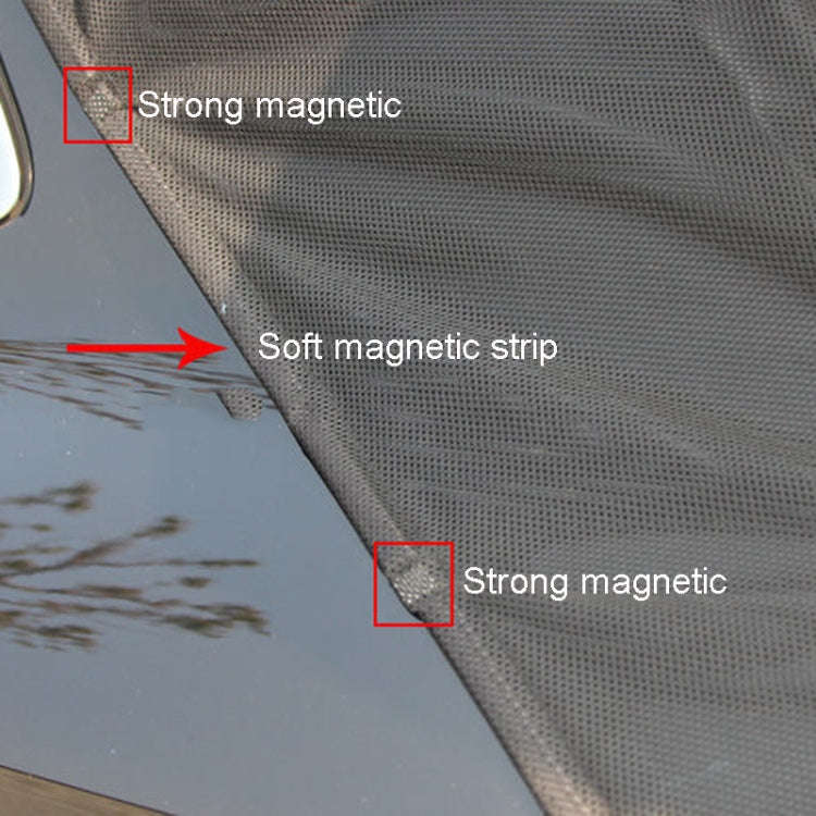 M 156 x 150cm Car Tailgate Anti-Mosquito And Insect Screens Trunk Magnetic Sunscreen Mosquito Net