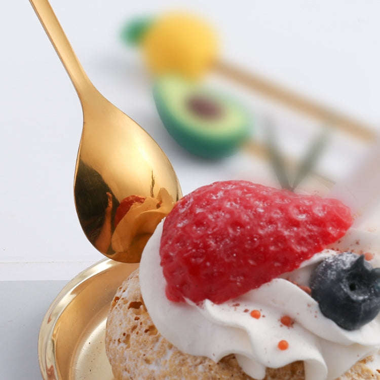 2pcs /Pack Christmas Dessert Fork And Spoon Set Portable Cute Cartoon Tableware, Style: Santa Cla...