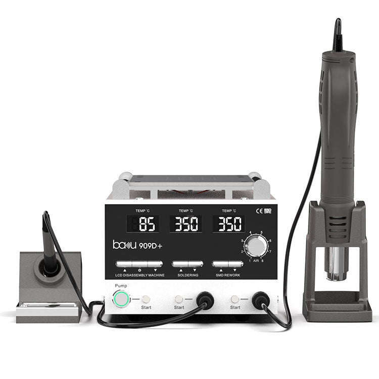 Baku BA-909D+ 750W 3 in 1 Hot Air Soldering Station Screen Remover for Mobile Phone EU Plug 220V