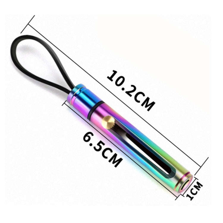Mini Outdoor Portable Multi-functional Detachable Express Keychain, Color: Silver