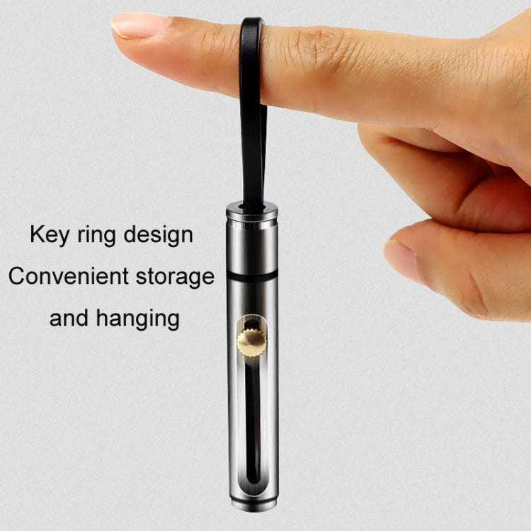 Mini Outdoor Portable Multi-functional Detachable Express Keychain, Color: Silver