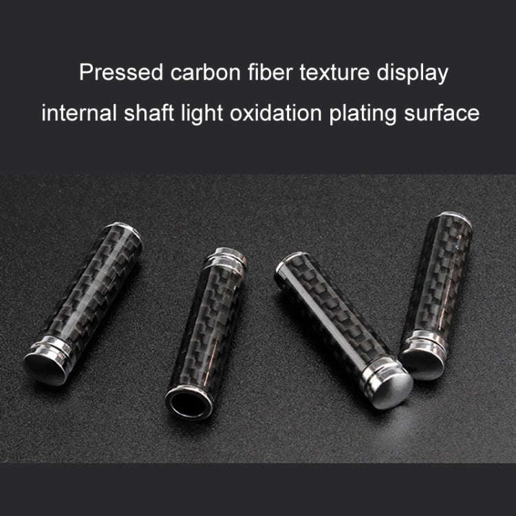 4pcs/set Carbon Fiber Door Interior Deadbolt Trim Cover