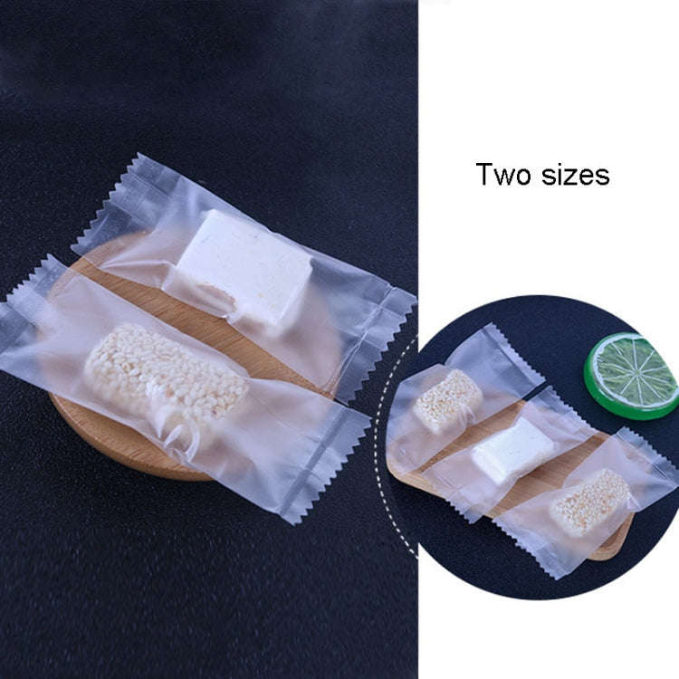 200pcs /Pack 3.5x8.5cm Machine Sealed Translucent Frosted Nougat Packaging Bag