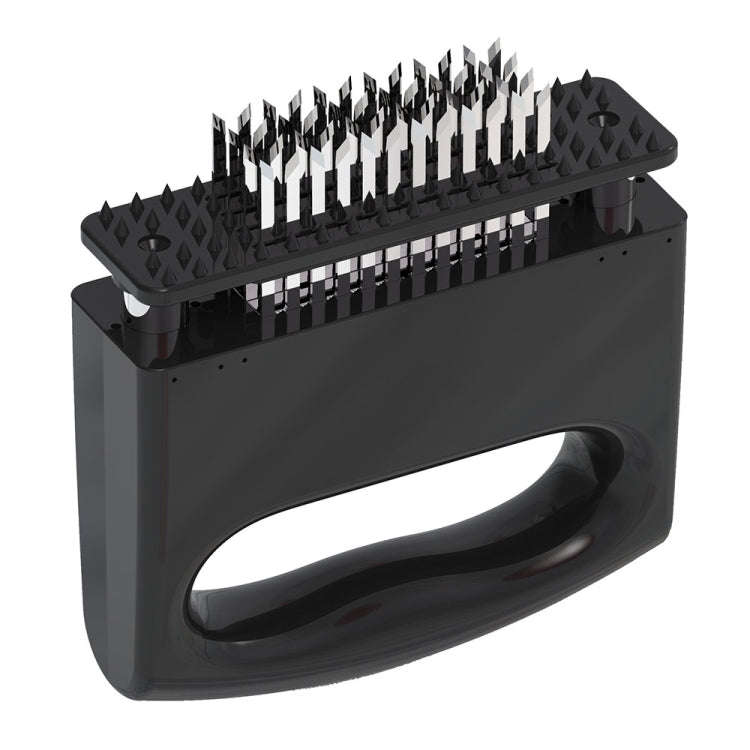 48-pin Meat Loosener with Handle Stainless Steel Meat Tenderizer Steak Needle Kitchen Tools(Black)