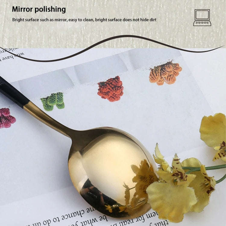 3pcs /Pack Stainless Steel Glossy Mirror Flatware Gift Set, Style: With Chopsticks (Titanium)