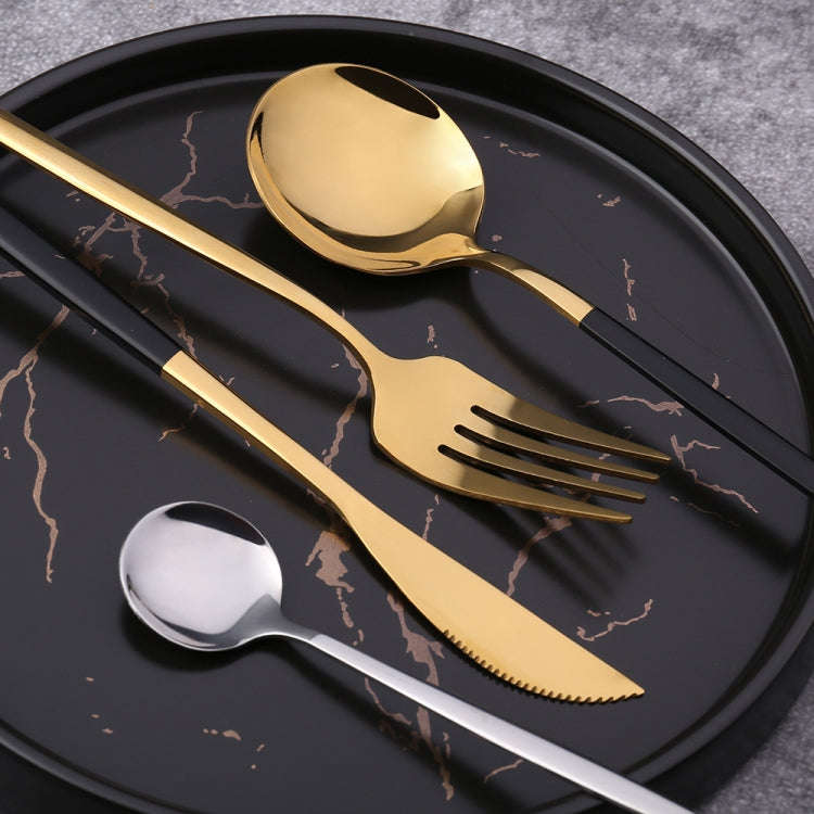 2pcs /Pack Stainless Steel Glossy Mirror Flatware Gift Set, Style: Knife Fork (Silver)