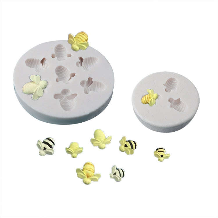 Little Bee Silicone Mold Fondant Chocolate Cake Mold, Spec: Mk-3171 Light Gray