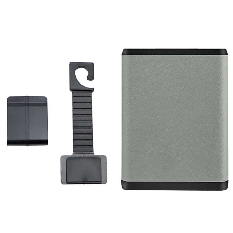 Multifunctional Car Dustbin Car Seatback Door Hanging Storage Box(Gray)