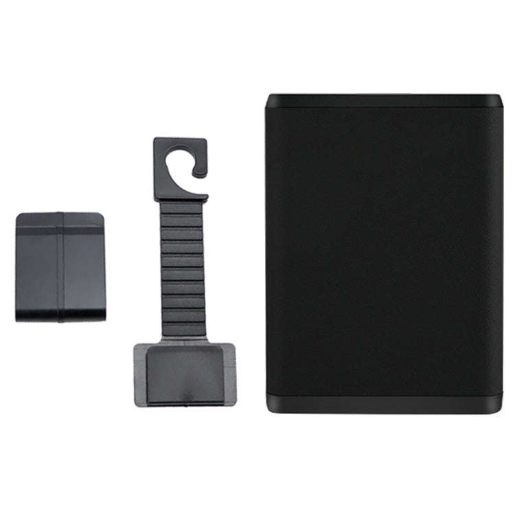 Multifunctional Car Dustbin Car Seatback Door Hanging Storage Box(Black)