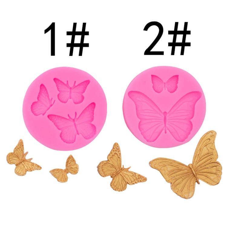 Butterfly Silicone Mold Fondant Chocolate Cake Decoration Mold Epoxy Brickearth Plaster Molds(NO....