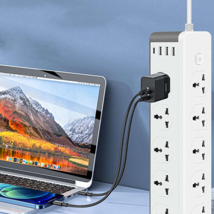 D15 2m 3000W 10 Plugs + PD + 3-USB Ports Vertical Socket With Switch, Specification: Two-pin US Plug