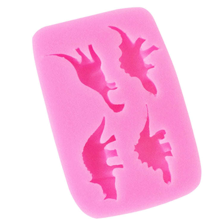 Dinosaur Silicone Mold Fondant Chocolate Cake Decoration Mold(Pink)