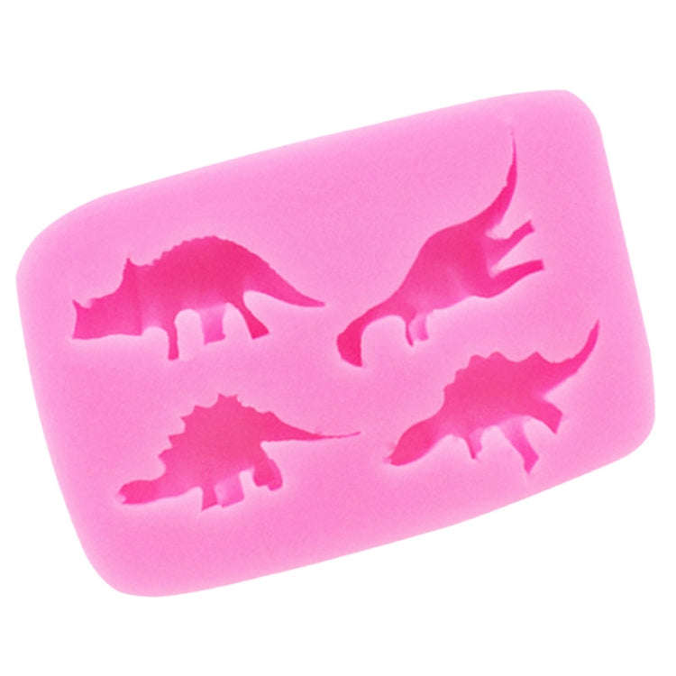 Dinosaur Silicone Mold Fondant Chocolate Cake Decoration Mold(Pink)
