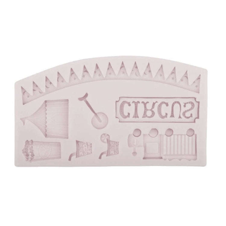 Circus Themed Clown Animal Silicone Mold Baking Cake Decoration Mold, Spec: A822 Gray